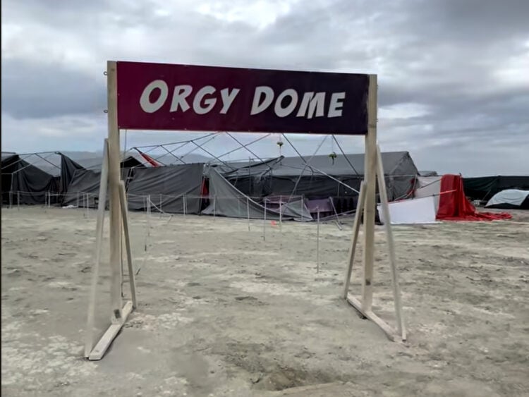 Orgy Dome at Burning Man destroyed due to extreme weather
