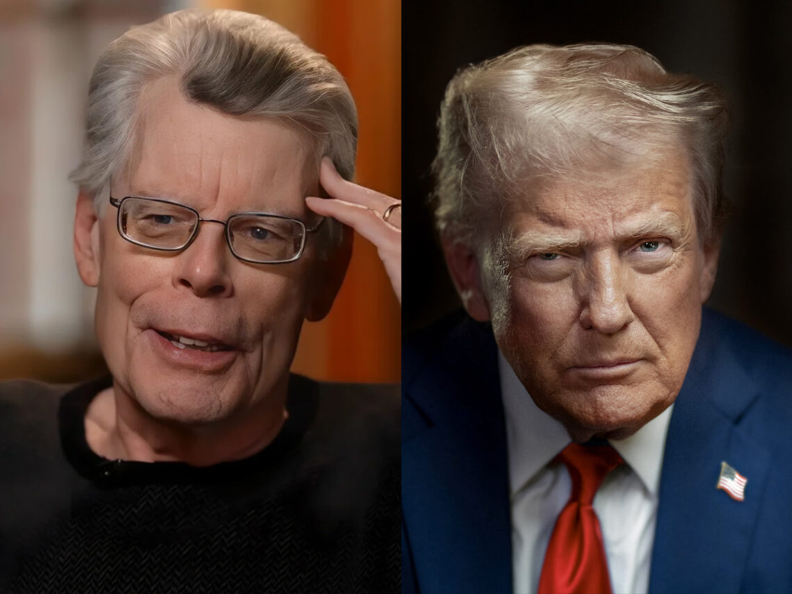 Stephen King - President Donald Trump - Split - 2025