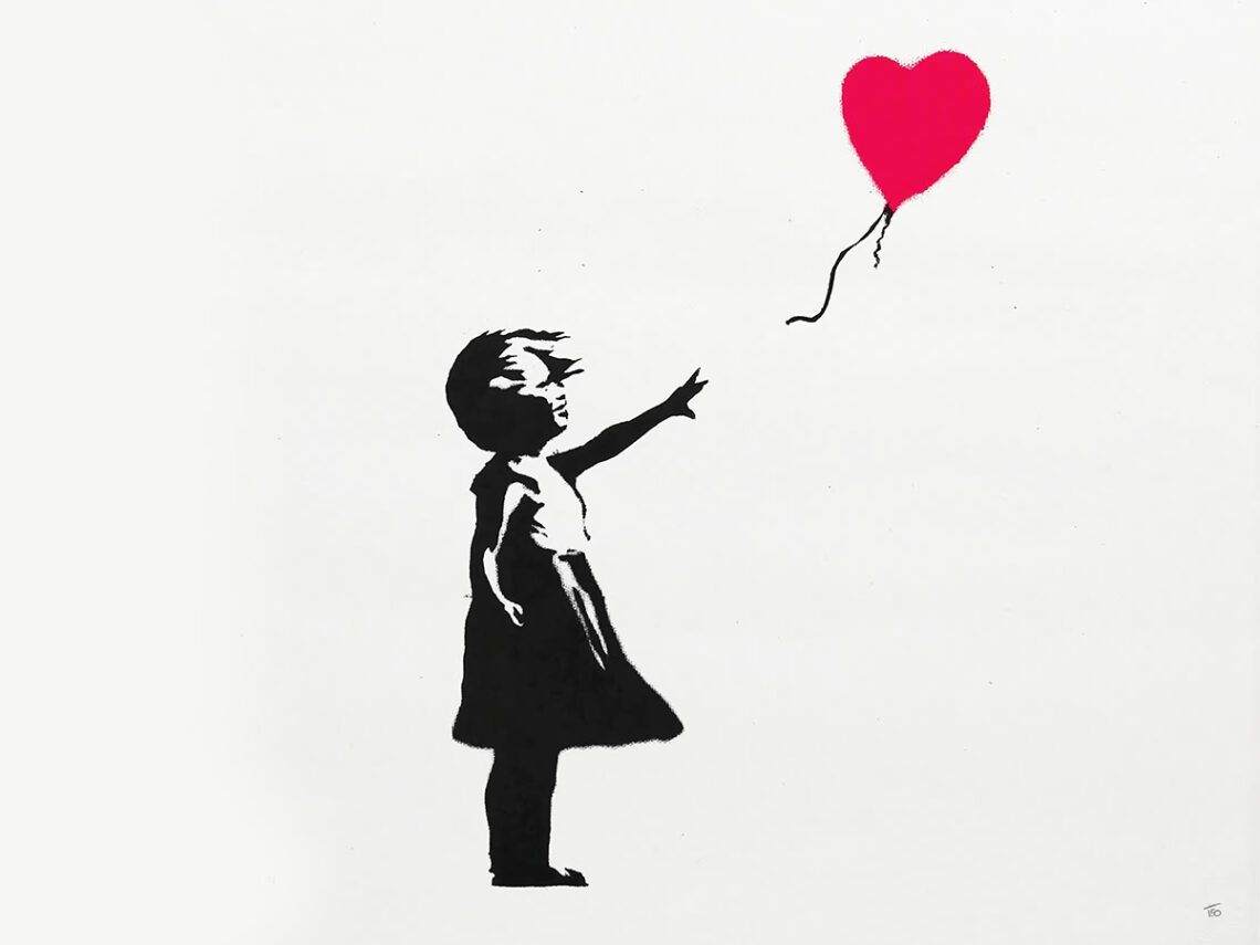 Banksy - Girl With A Balloon - Painting
