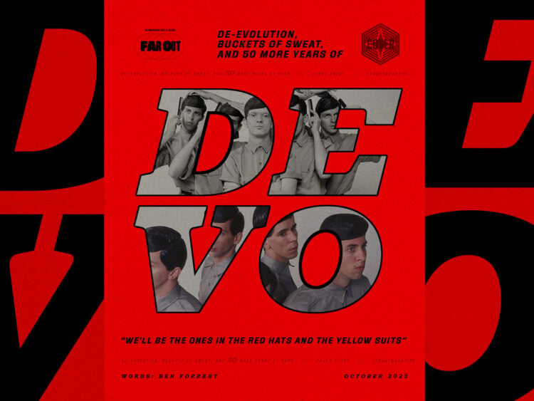 De-evolution, buckets of sweat, and 50 more years of Devo- “We’ll be the ones in the red hats and the yellow suits”