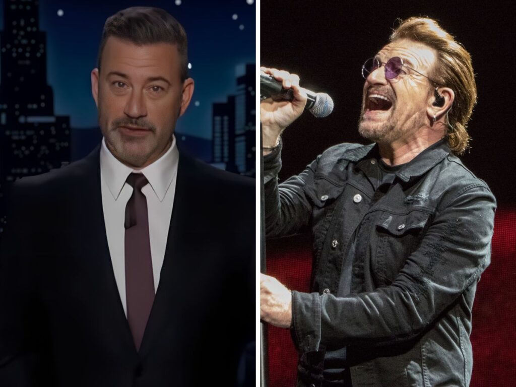 U2 support the right to speak freely amid Jimmy Kimmel suspension
