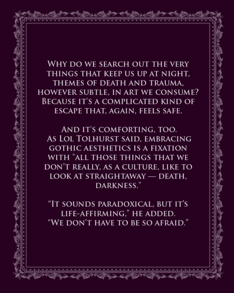 The rise of the gothic aesthetic in music and what it says about modern times