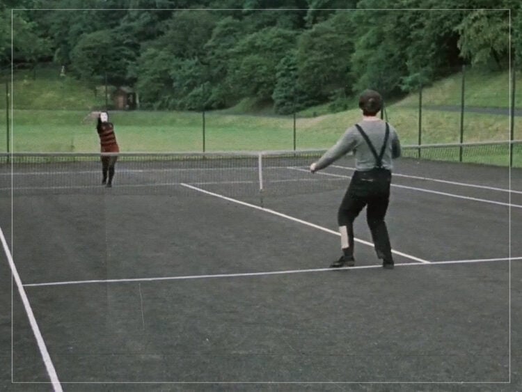 Mimed tennis - Blow-Up - Michelangelo Antonioni - 1966