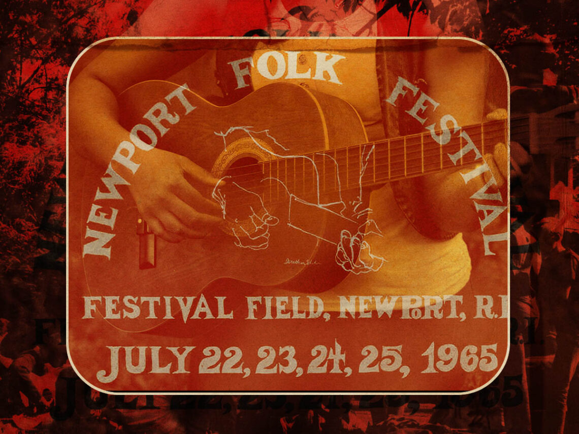 Who was the first woman to headline the Newport Folk Festival?