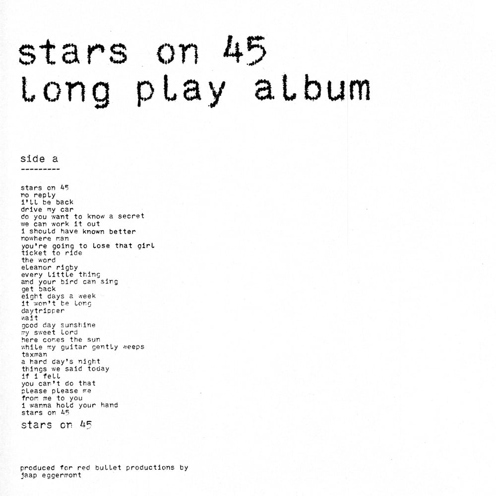Stars on 45 - Long Play Album - 1981