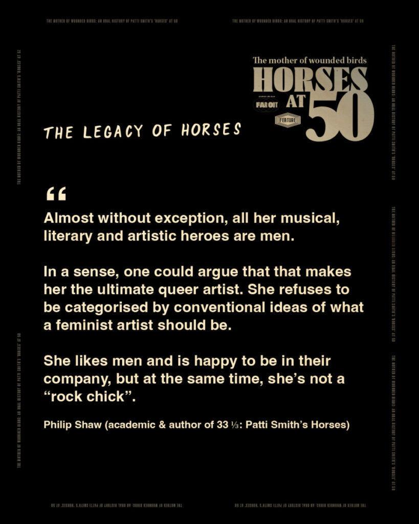 The mother of wounded birds- an oral history of Patti Smith’s 'Horses' at 50