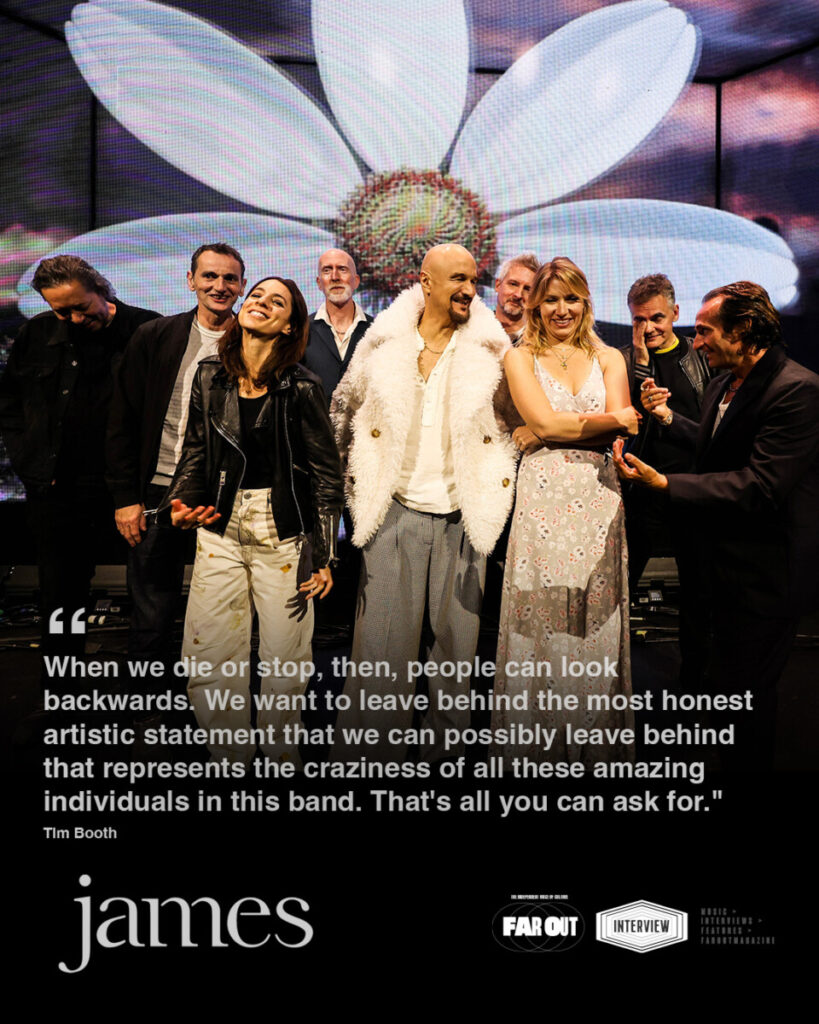 Tim Booth doesn't want James to be a legacy act- We're selling more tickets now than we sold in the 1990s - 2025