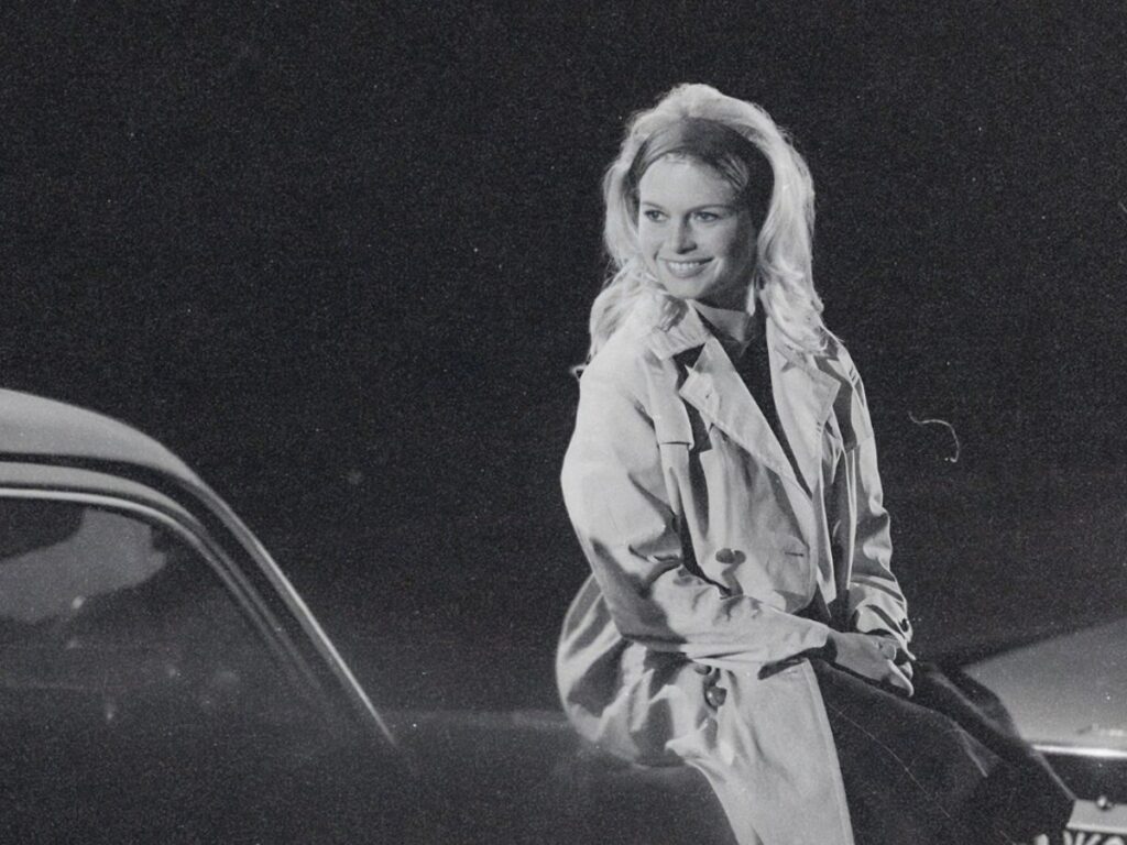 Brigitte Bardot und Marcello Mastroianni für den Filmdreh von "Vie privée" von Louis Malle in Genf.
