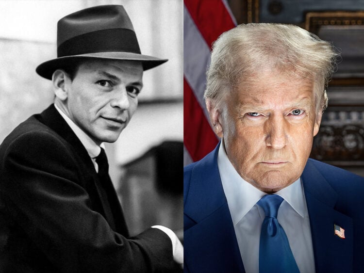 Frank Sinatra - President Donald Trump - Split - 2025