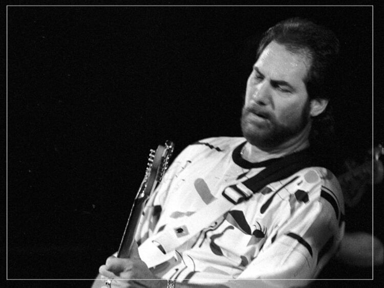 American guitarist Steve Cropper in concert in Deauville (Normandy, France) in 1990.