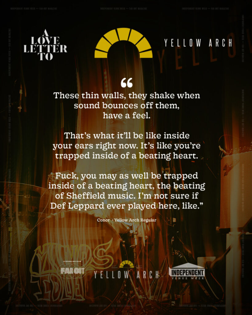 A love letter to the rooms upstairs in Yellow Arch, Sheffield