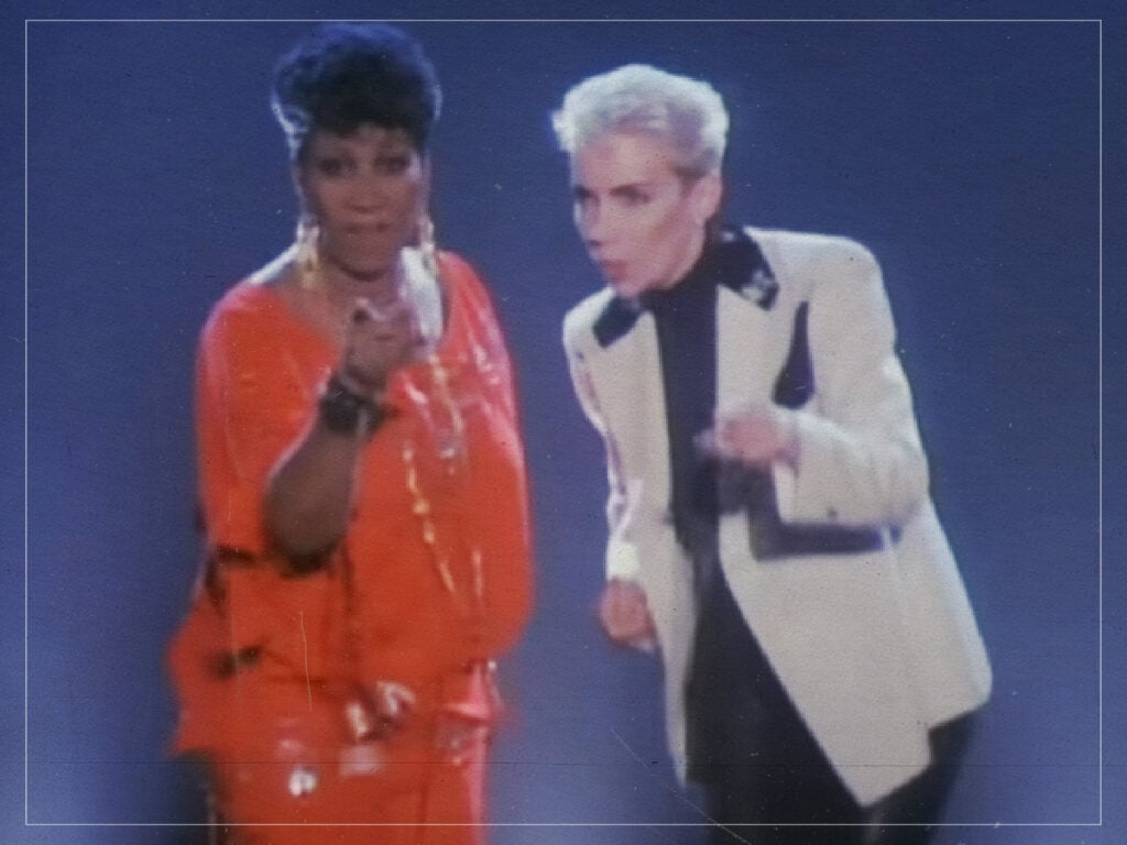 Aretha Franklin didn’t have a clue who Eurythmics were when she recorded a hit single with them