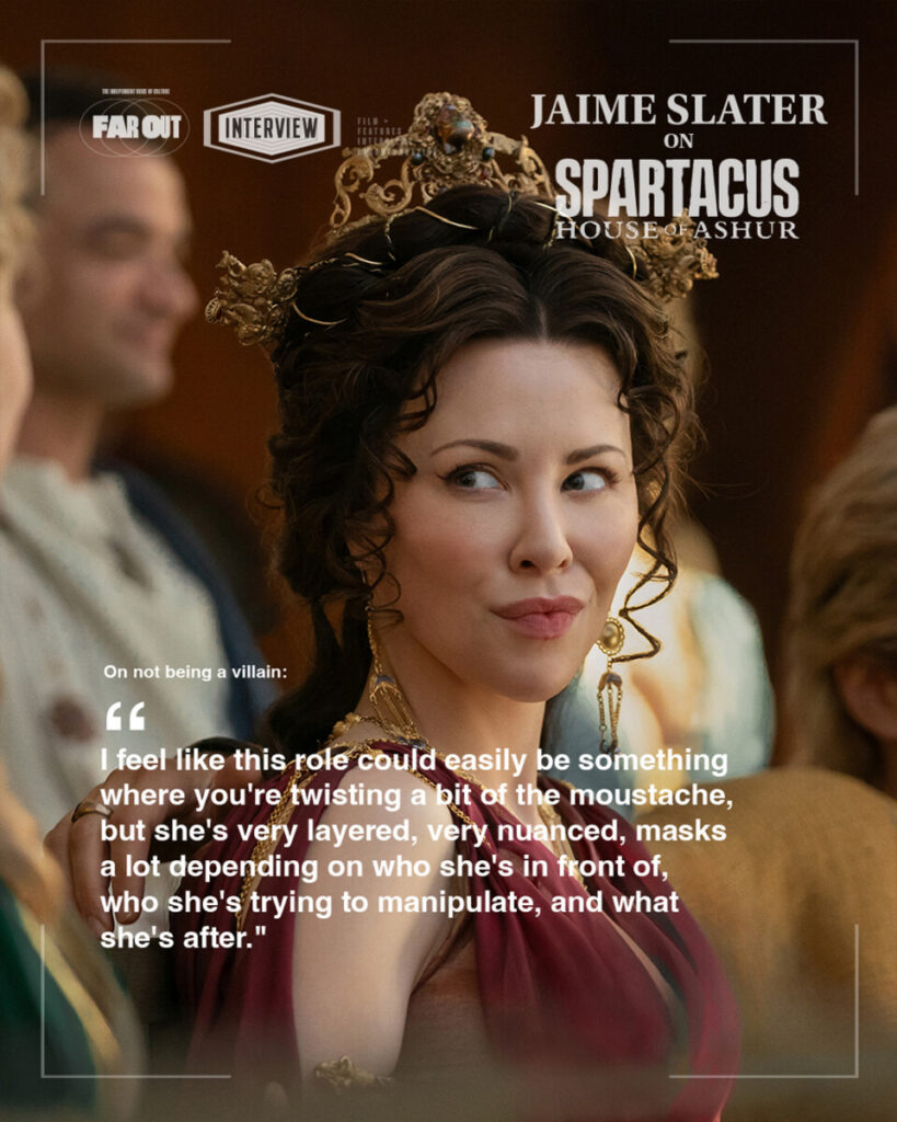 Jaime Slater on 'Spartacus- House of Ashur'- We're the Sid and Nancy of ancient Rome - Interview - 2026 - Far Out Magazine 03