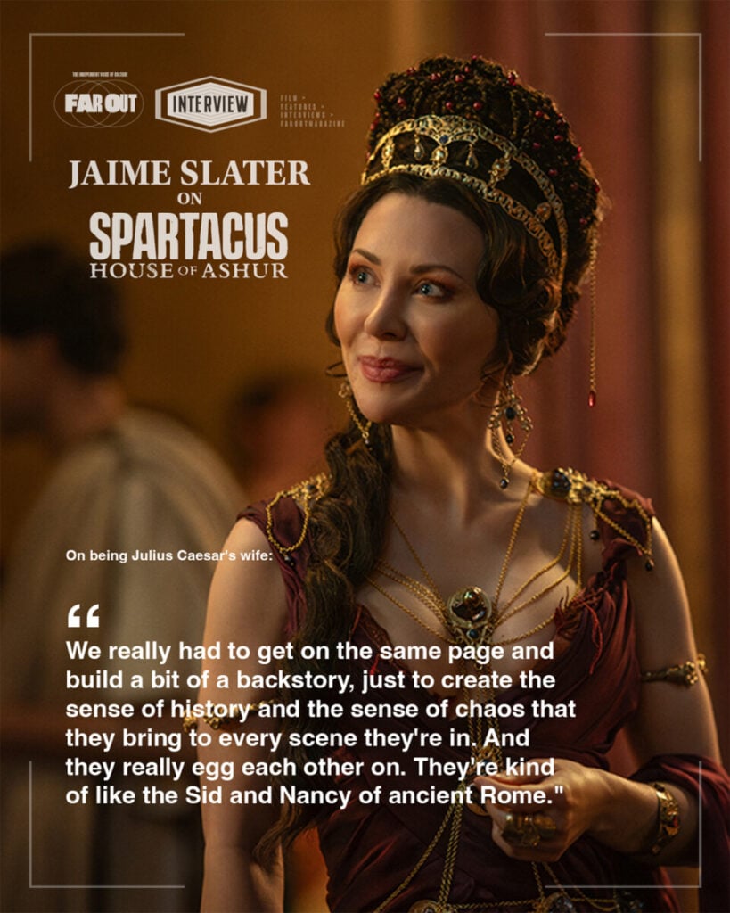 Jaime Slater on 'Spartacus- House of Ashur'- We're the Sid and Nancy of ancient Rome - Interview - 2026