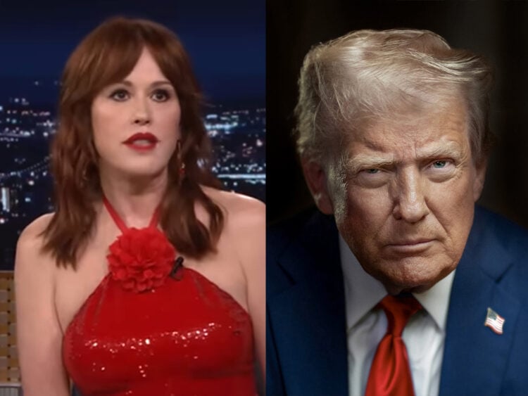 Molly Ringwald - President Donald Trump - Split - 2026 -
