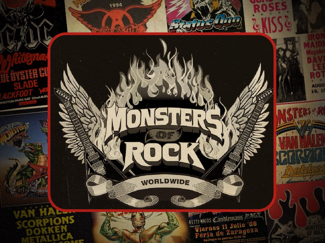 Who headlined the first Monsters of Rock festival