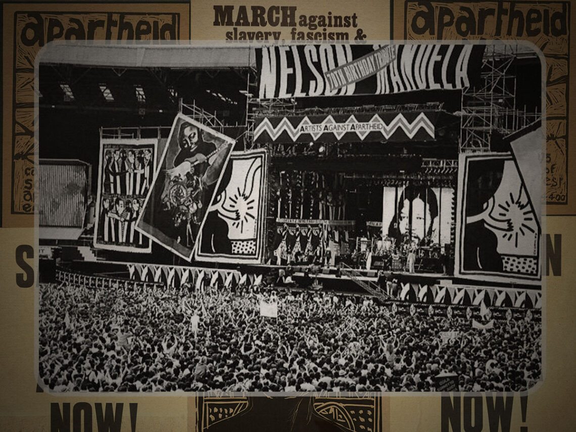 Who was the first Western pop star to perform in post-apartheid South Africa?