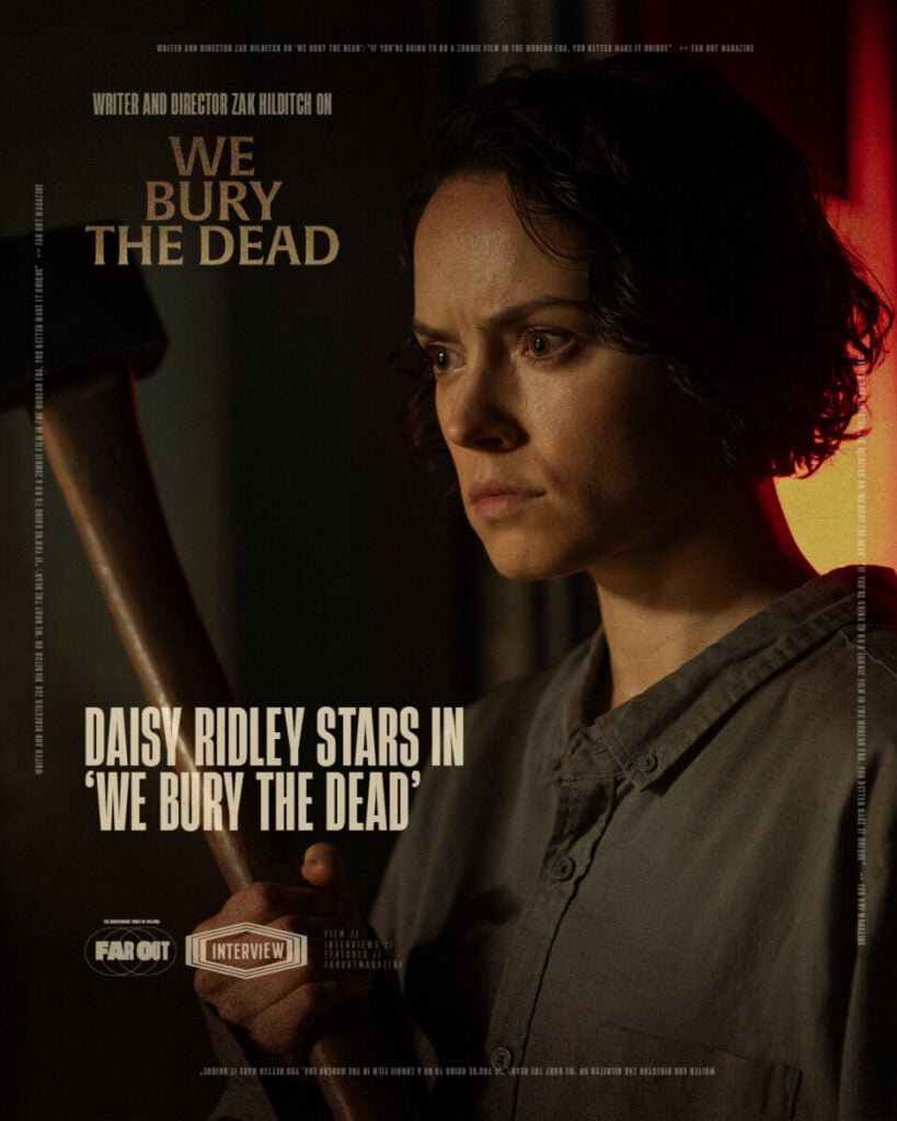 Daisy Ridley stars in 'We Bury The Dead'.