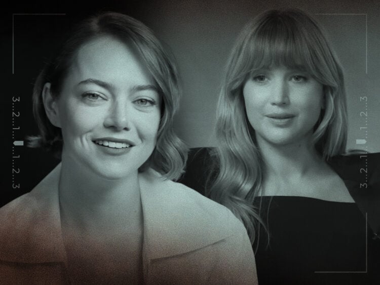 Emma Stone - Jennifer Lawrence - Split