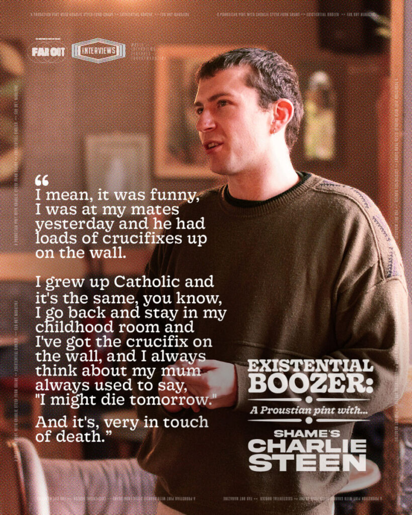 Existential Boozer- A Proustian pint with Charlie Steen from Shame