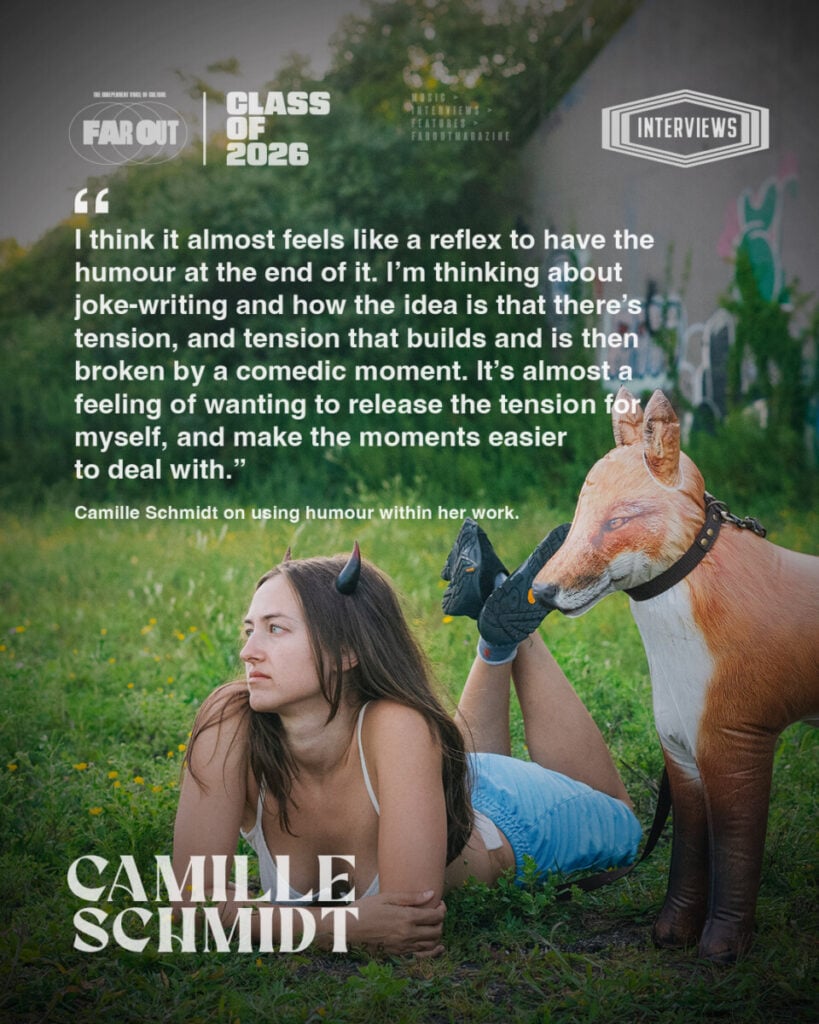 Inside 'Nude #9'- Camille Schmidt on perspectives, emotional release, and humour as a reflex - Far Out Magazine V2 01*