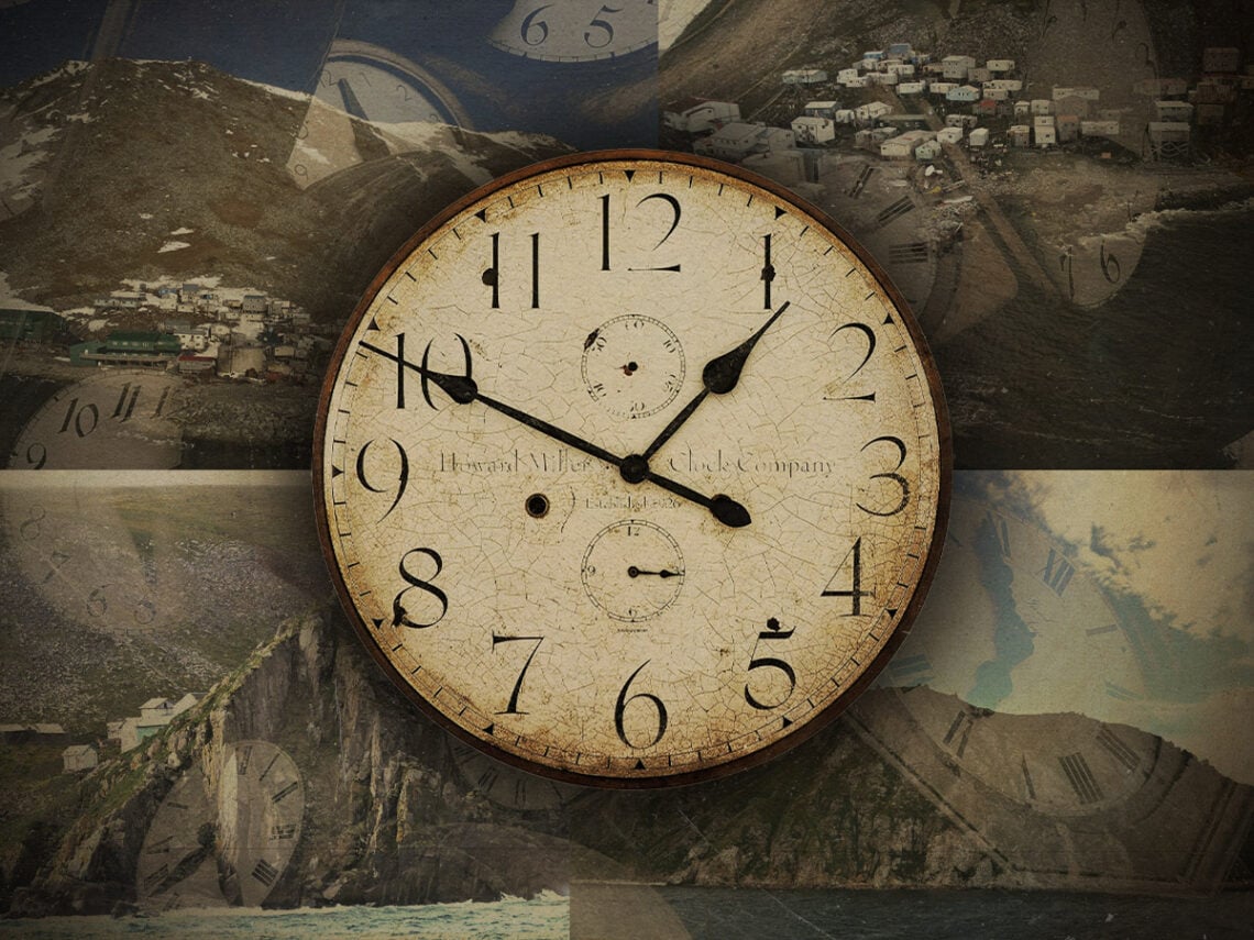 The Diomede Islands How can two islands three kilometres apart have a 21-hour time difference