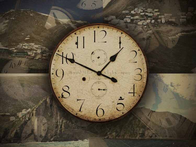 The Diomede Islands How can two islands three kilometres apart have a 21-hour time difference