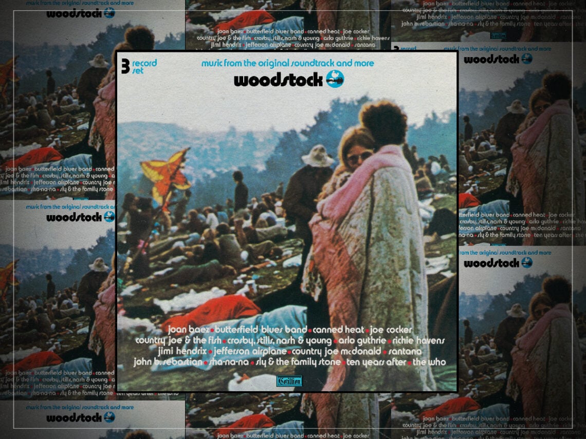 Who are the couple on the Woodstock album cover