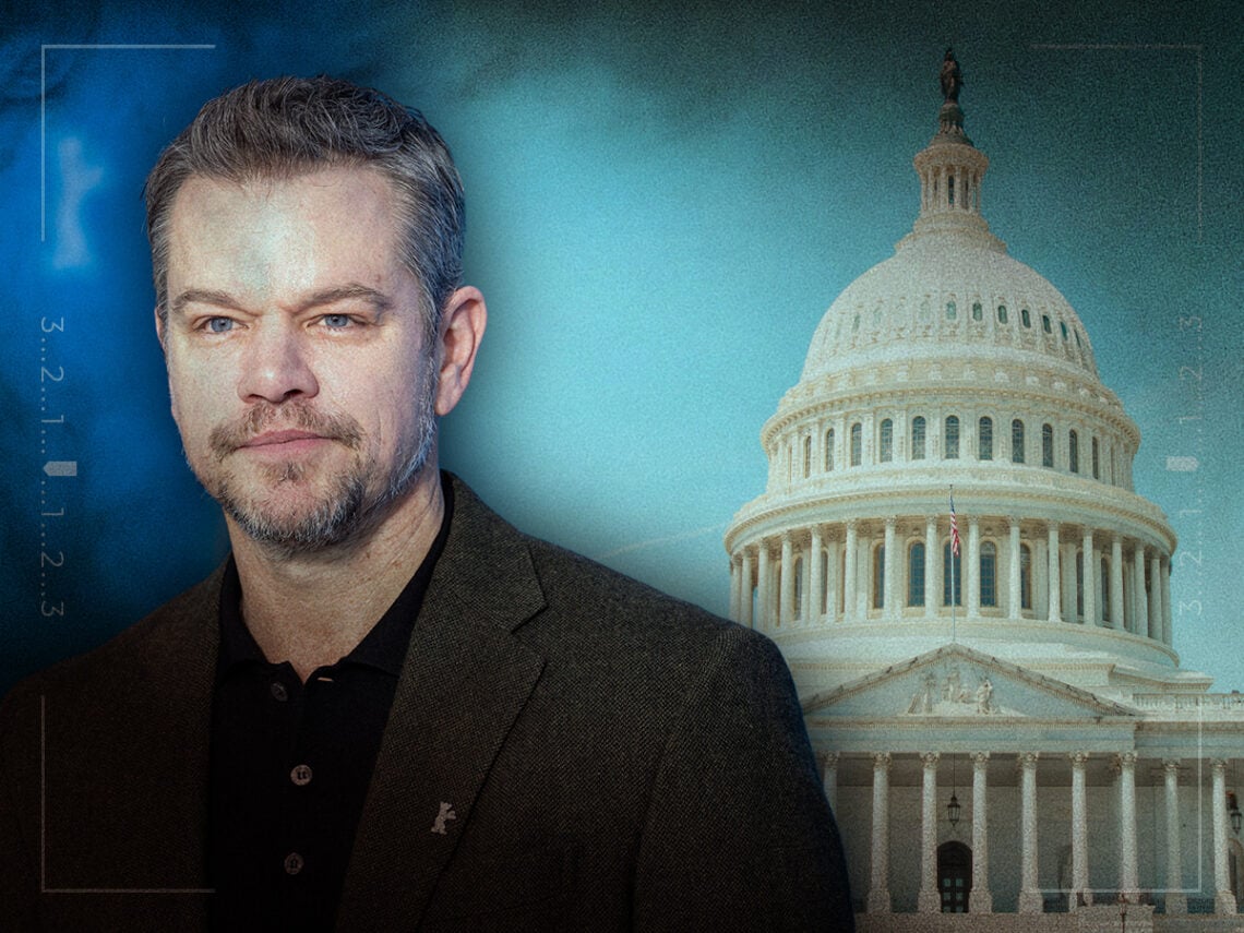 It was pretty funny the only Matt Damon movie trashed by an American president
