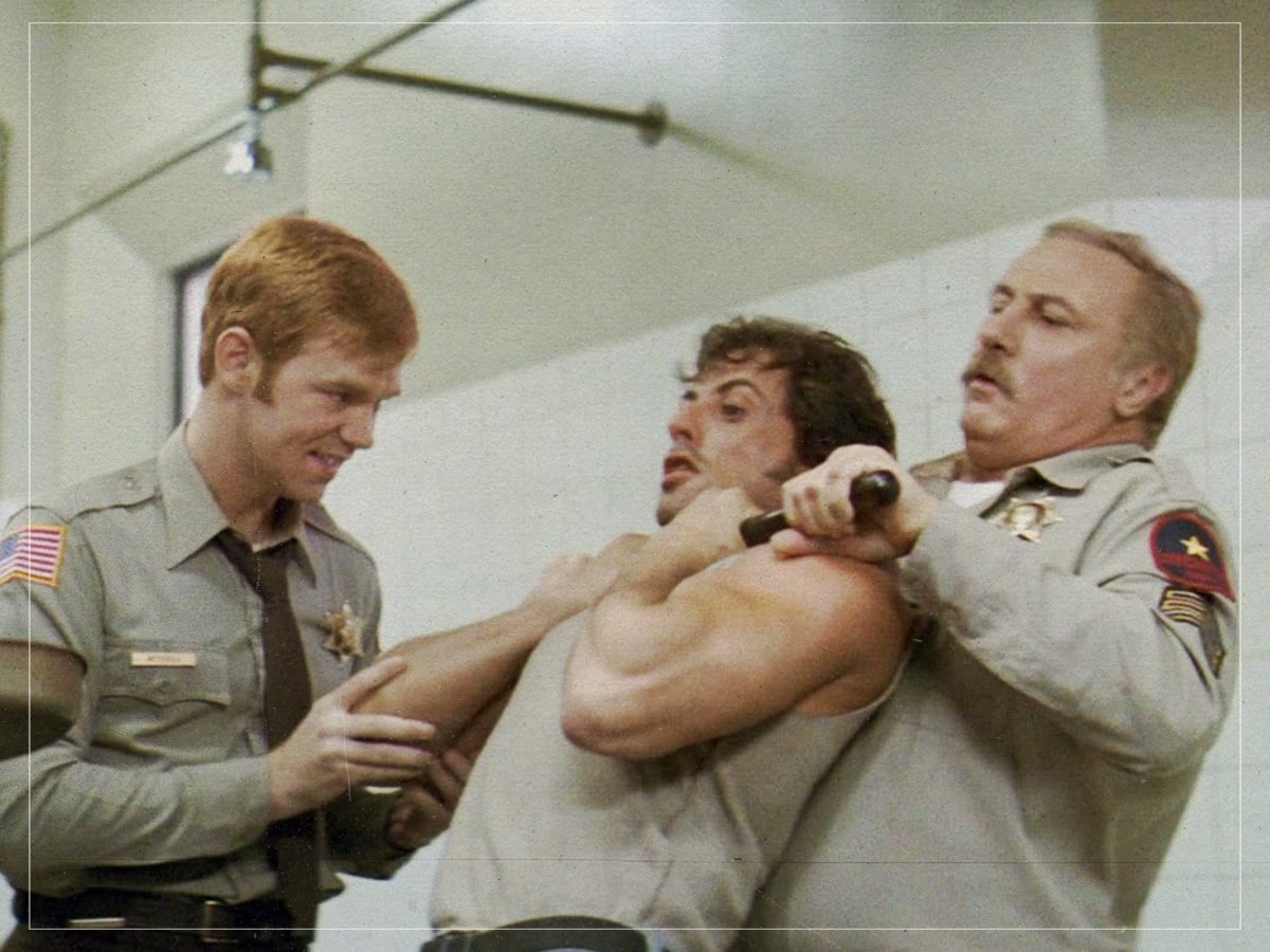 John Rambo being imprisoned - First Blood