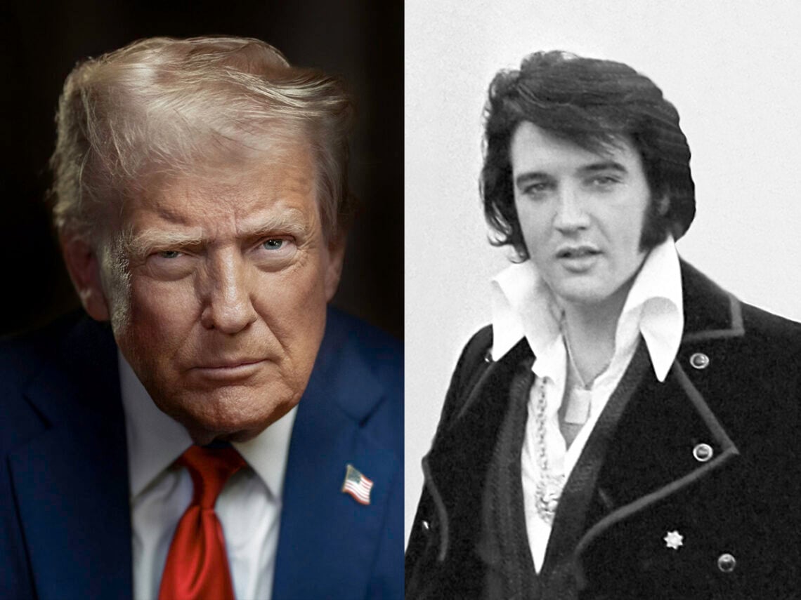 President Donald Trump - Elvis Presley - Split - 2026