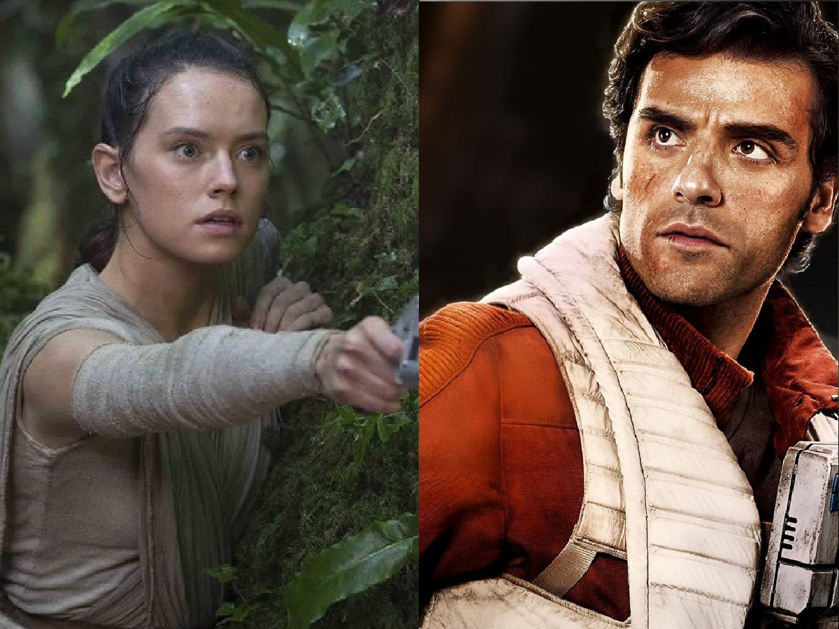 Rey and Poe Dameron, Star Wars The Force Awakens - 2015