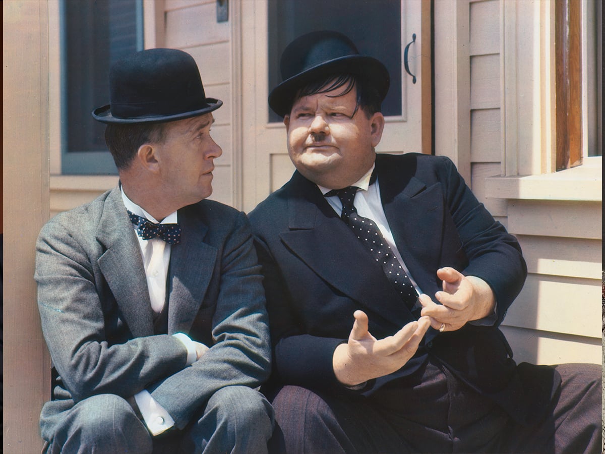 Stan Laurel and Oliver Hardy - 1938
