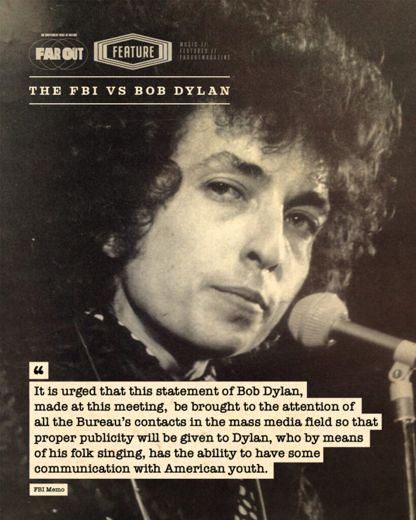 The FBI vs Bob Dylan- Not to go that far and shoot
