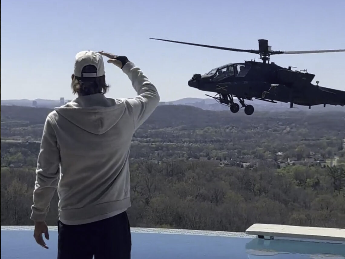 US Army investigating Kid Rock video of military helicopters flying near home