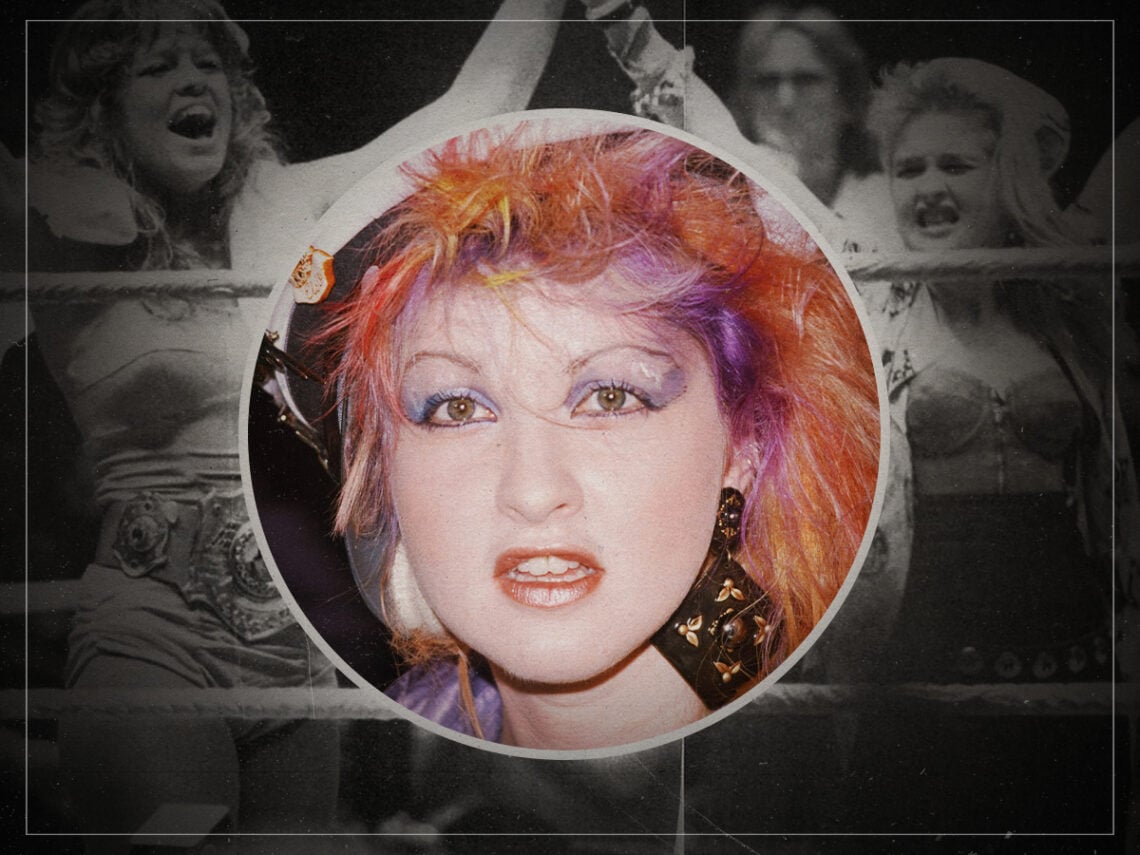 Why is Cyndi Lauper considered an icon of pro wrestling