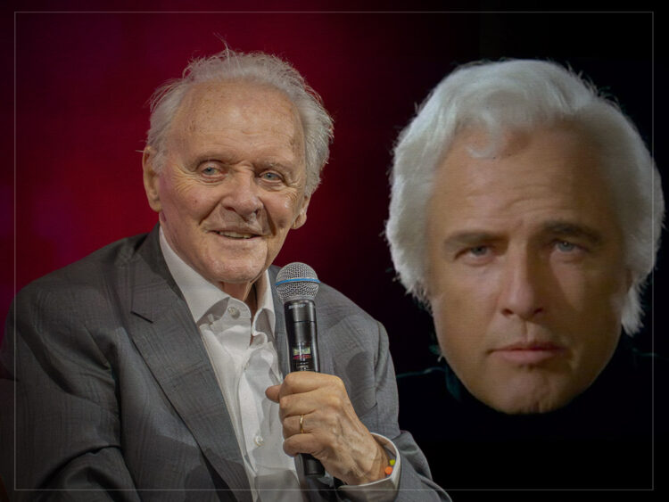 I don't know what happened- the role Anthony Hopkins lost to Marlon Brando, who was dead