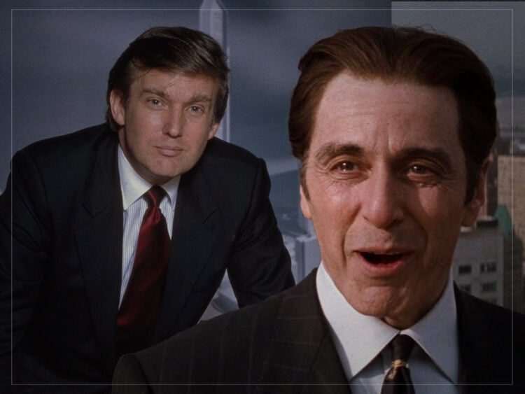 That's his fucking shit-bag apartment- the Al Pacino movie shot inside Donald Trump's house