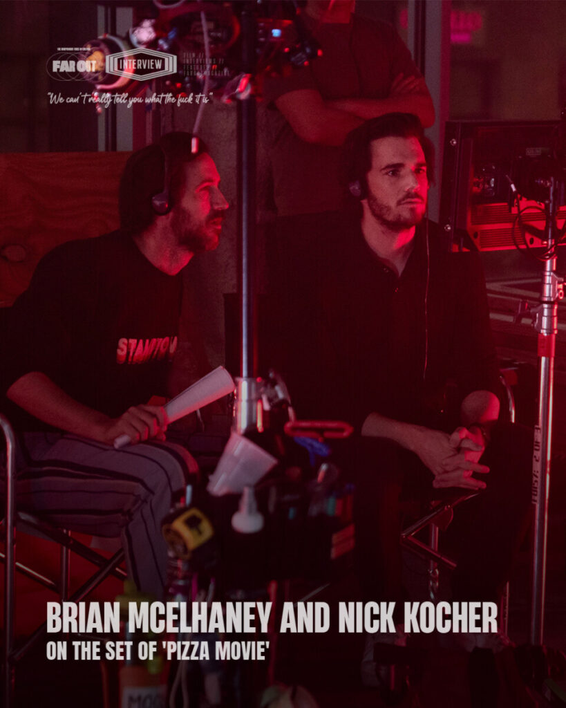 We can't really tell you what the fuck it is- Brian McElhaney and Nick Kocher take a bite out of their deranged debut 'Pizza Movie