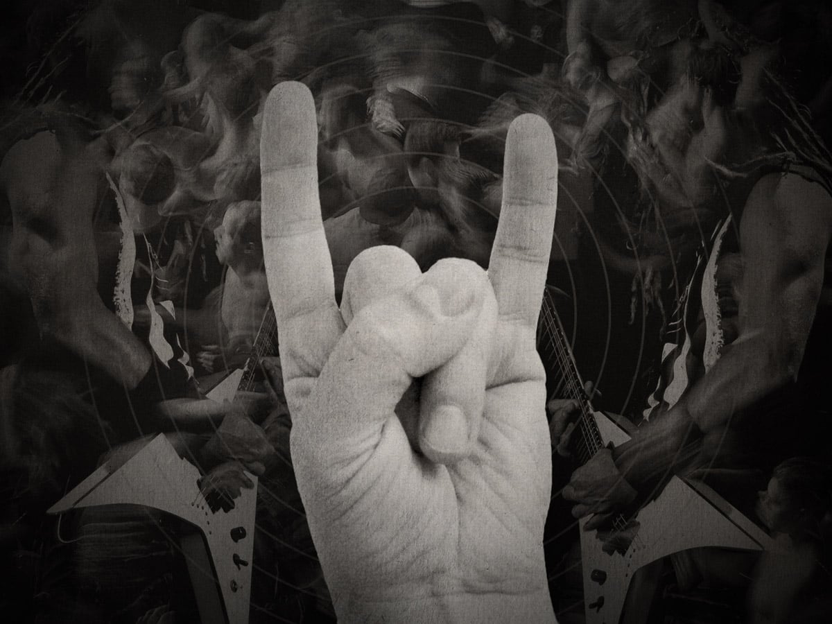 Exploring the origins of the metal horns gesture -