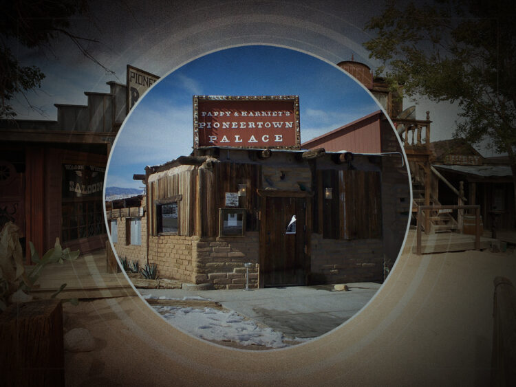 Pioneertown- The California town built as a movie set with a permanent population of over 400