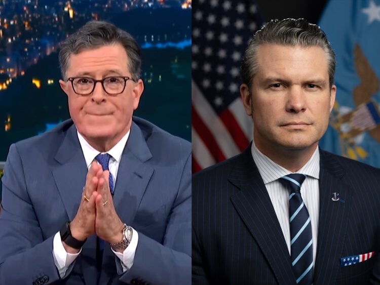 Stephen Colbert - Pete Hegseth - Split -2026 -