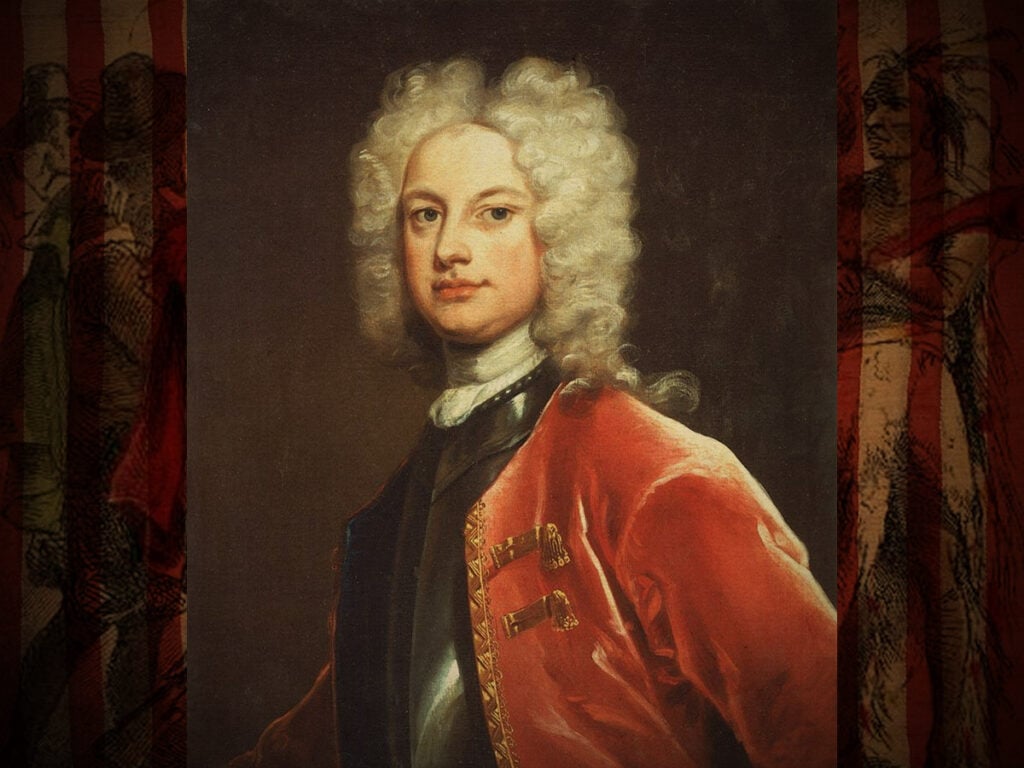 A portrait of General William Cosby from 1710.