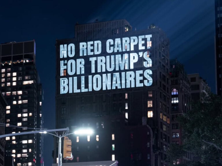 Activists stage fashion show and place urine bottles at Met Gala in protest of Jeff Bezos - 2026 -