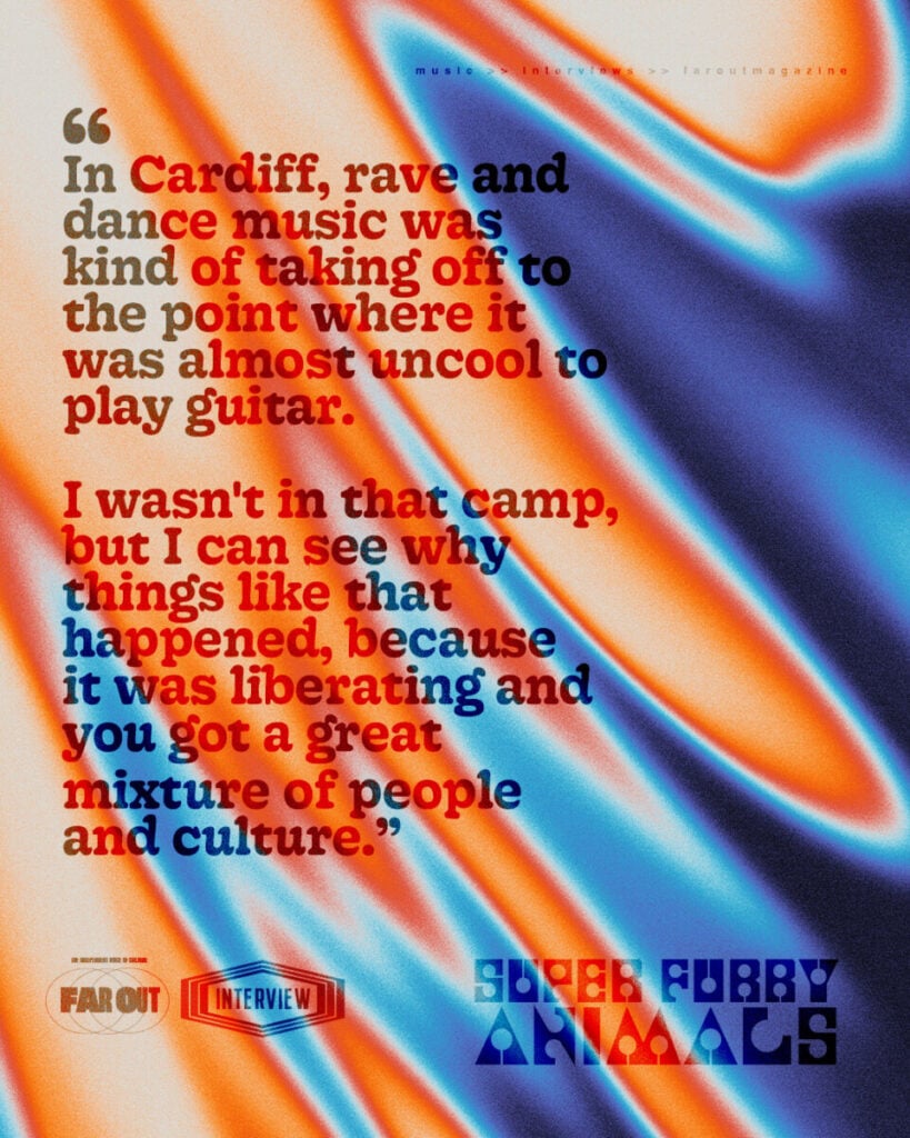 Drive, defiance and the dole- Huw Bunford on the secrets to Super Furry Animals' 30 years in music - Far Out Magazine 02 -
