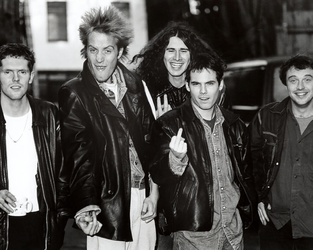 Super Furry Animals with Rhys Ifans in 1993.