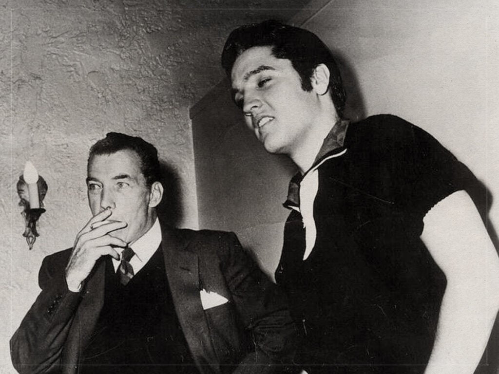Ed Sullivan and Elvis Presley in 1956,