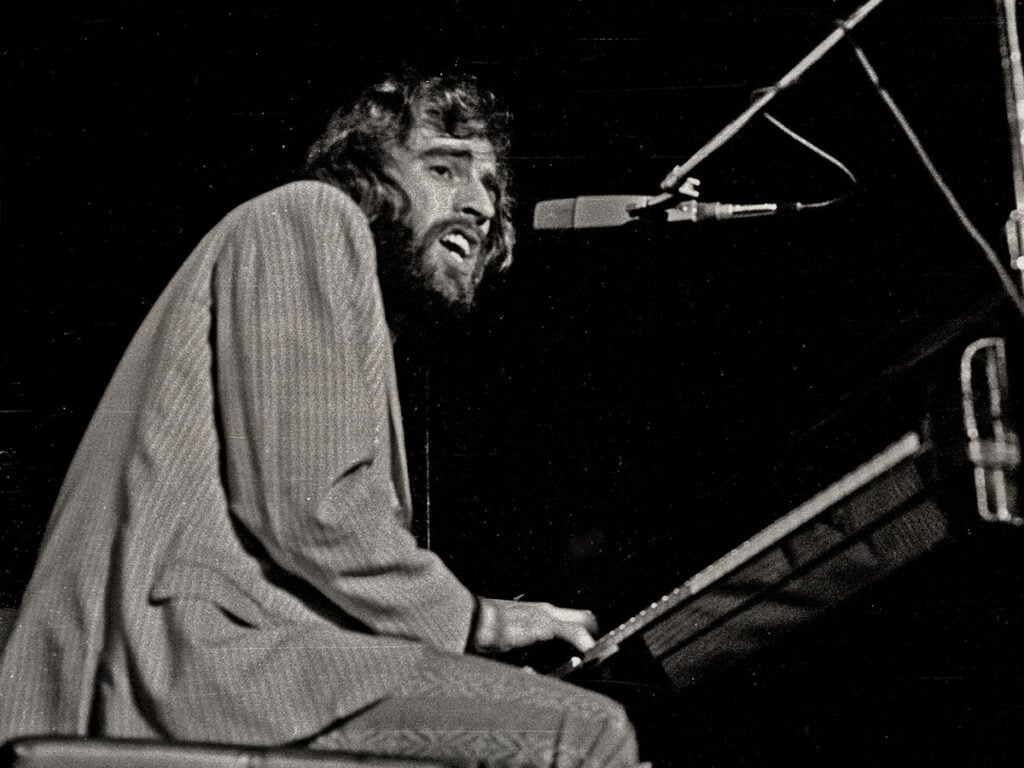 Richard Manuel performing with The Band. Hamburg, May 1971.