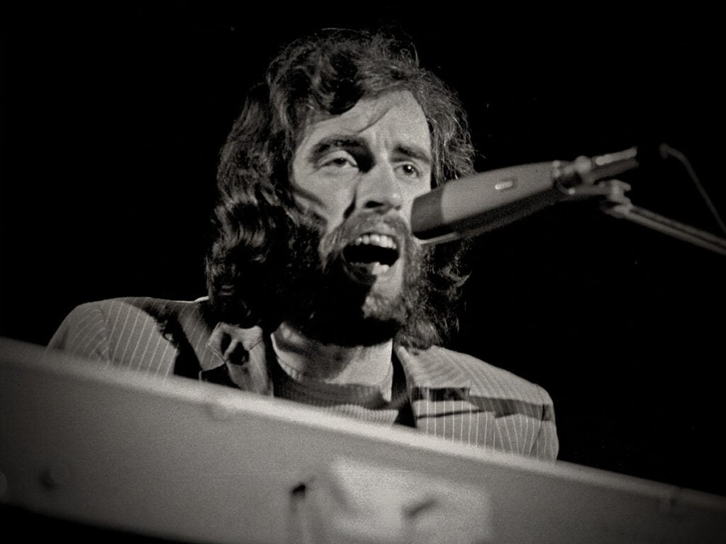 Richard Manuel performing with The Band. Hamburg, May 1971.