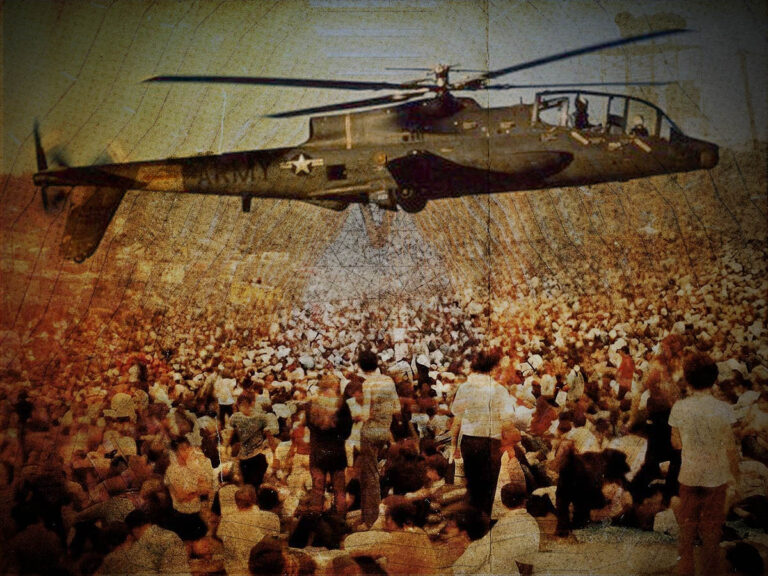 The US Army helicopter that delivered snacks to Woodstock Festival -